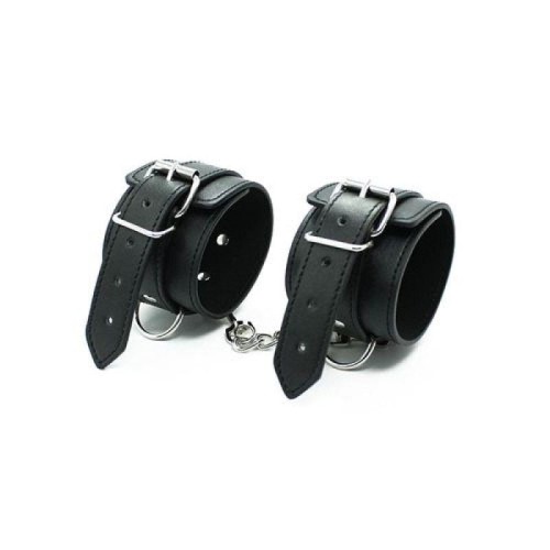 Toyz4Lovers Kajdanki Polsiere Cuffs black z regulowanym pasem