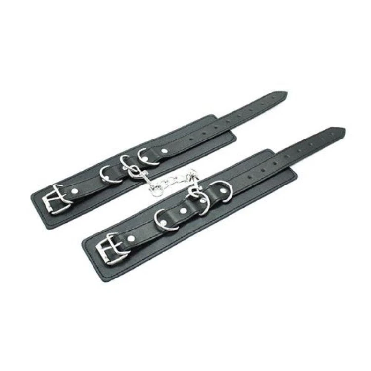 Toyz4Lovers Kajdanki Polsiere Cuffs black z regulowanym pasem