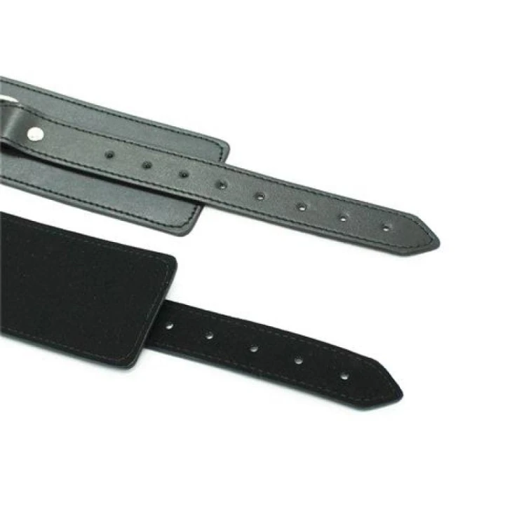 Toyz4Lovers Kajdanki Polsiere Cuffs black z regulowanym pasem