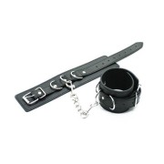 Toyz4Lovers Kajdanki Polsiere Cuffs black z regulowanym pasem