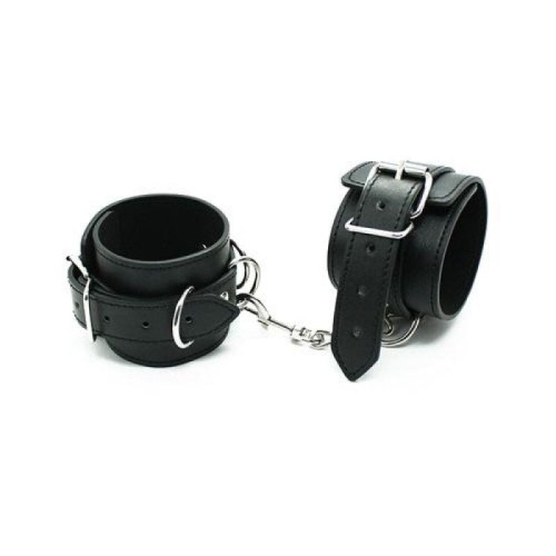 Toyz4Lovers Kajdanki Polsiere Cuffs black z regulowanym pasem