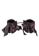 Kajdanki Erotyczne Scandal Corset | Eleganckie Mankiety z Kokardami i Sznurowaniem