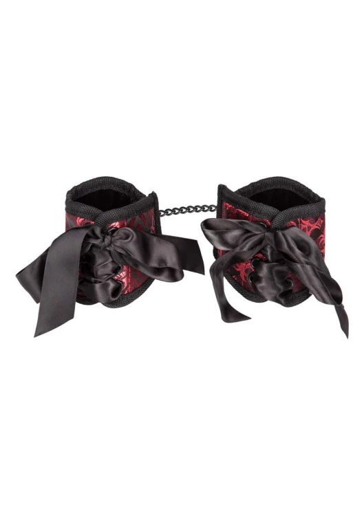 Kajdanki Erotyczne Scandal Corset | Eleganckie Mankiety z Kokardami i Sznurowaniem