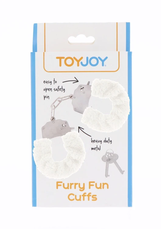 Furry Fun Cuffs White – Kajdanki Erotyczne z Białym Futerkiem