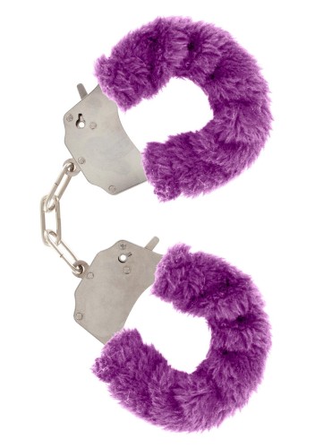 Furry Fun Cuffs Purple – Kajdanki Erotyczne z Fioletowym Futerkiem