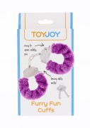Furry Fun Cuffs Purple – Kajdanki Erotyczne z Fioletowym Futerkiem