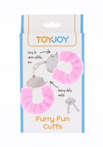 Furry Fun Cuffs Pink – Kajdanki Erotyczne z Różowym Futerkiem