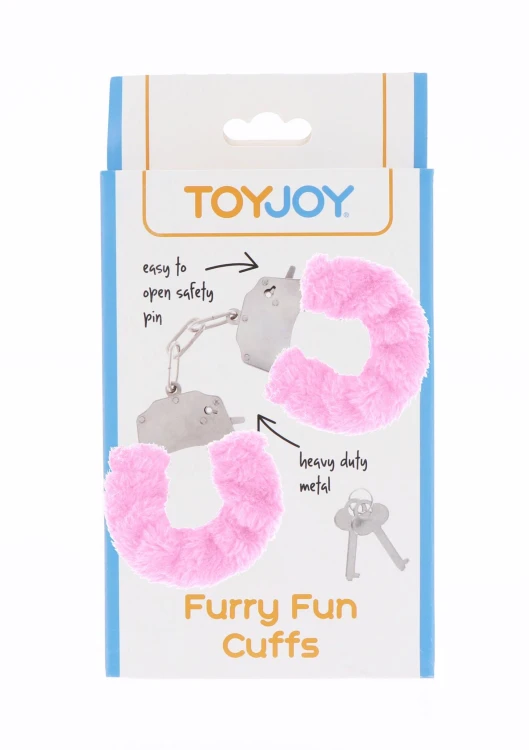 Furry Fun Cuffs Pink – Kajdanki Erotyczne z Różowym Futerkiem