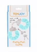 Furry Fun kajdanki erotyczne z błękitnym futerkiem
