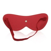 Blindfold Mask Red – czerwona skórzana opaska na oczy Toyz4Lovers