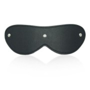 Blindfold Mask Black – czarna skórzana opaska na oczy Toyz4Lovers