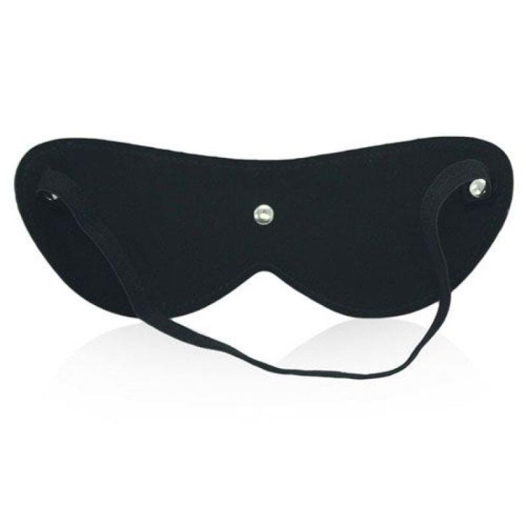 Blindfold Mask Black – czarna skórzana opaska na oczy Toyz4Lovers