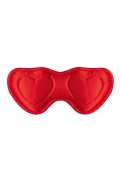 Maska na oczy satynowa Sportsheets Amor – czerwona