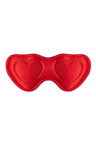 Maska na oczy satynowa Sportsheets Amor – czerwona