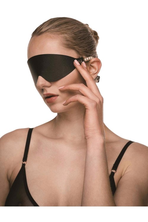 Maska na oczy Boudoir Pearl – czarna