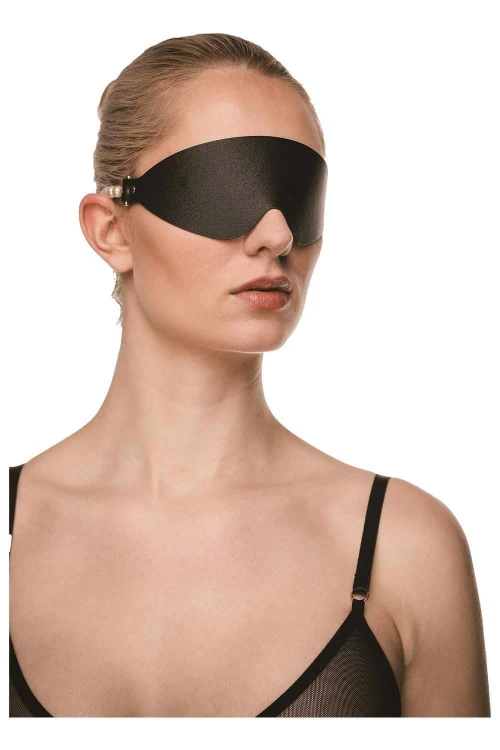 Maska na oczy Boudoir Pearl – czarna