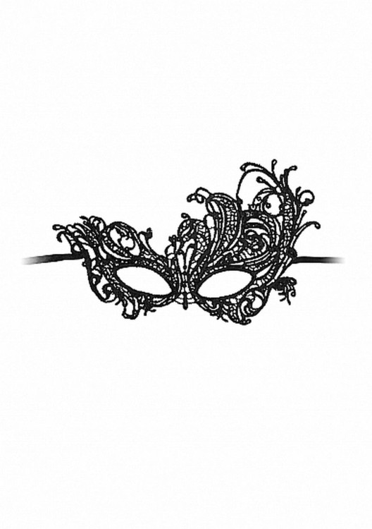 Royal Black Lace Mask – elegancka maska o wyrazistej, nocnej aurze