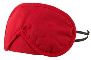 Cottelli Collection Blindfold Set – maski na oczy BDSM z bawełny, zestaw 2 szt. czerwono-czarne