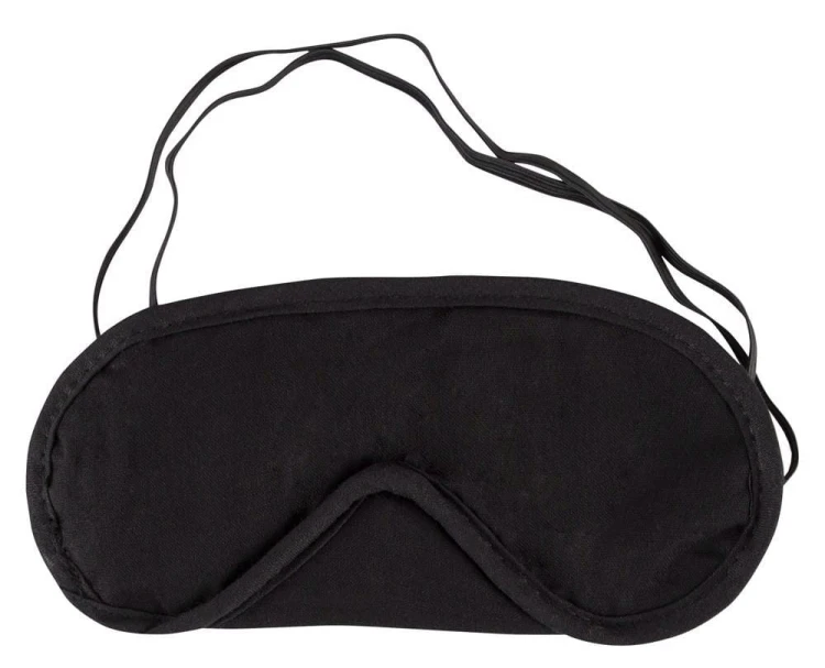 Cottelli Collection Blindfold Set – maski na oczy BDSM z bawełny, zestaw 2 szt. czerwono-czarne