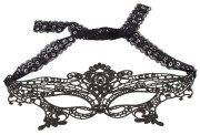 Lace Mystery – haftowana maska z koronkową wstążką