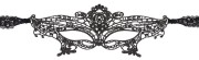Lace Mystery – haftowana maska z koronkową wstążką