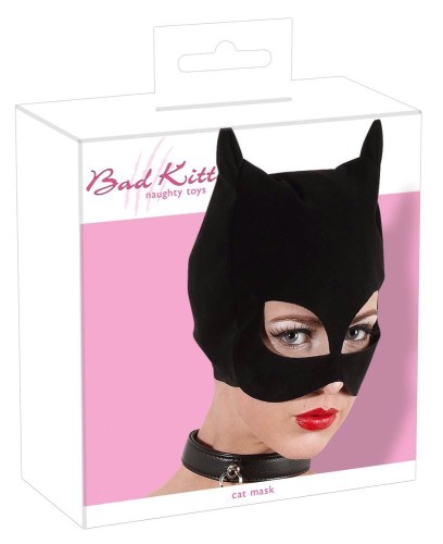 Bad Kitty Cat Mask – zmysłowa kocia maska o nubukowym wykończeniu