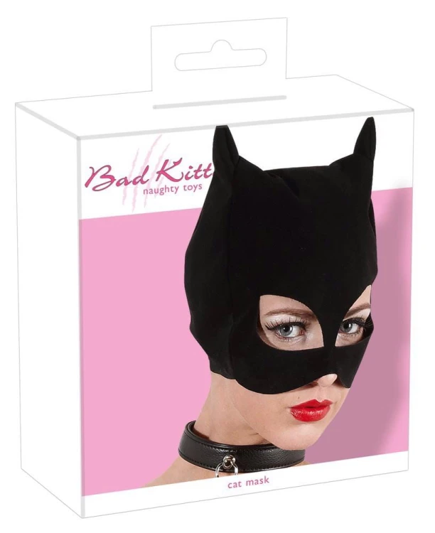 Bad Kitty Cat Mask – zmysłowa kocia maska o nubukowym wykończeniu
