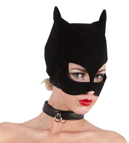 Bad Kitty Cat Mask – zmysłowa kocia maska o nubukowym wykończeniu