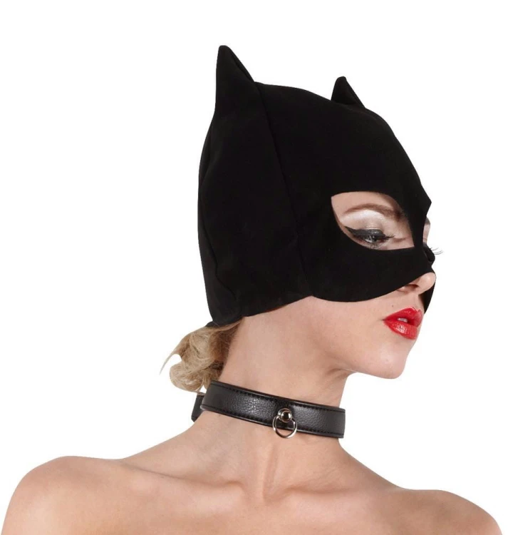 Bad Kitty Cat Mask – zmysłowa kocia maska o nubukowym wykończeniu