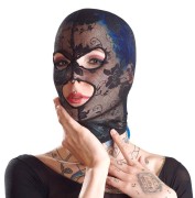 Mask Black Lace – Koronkowa Maska  z Otworami na Oczy i Usta