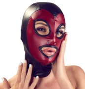 Bad Kitty Head Mask Black & Red – dwukolorowa maska