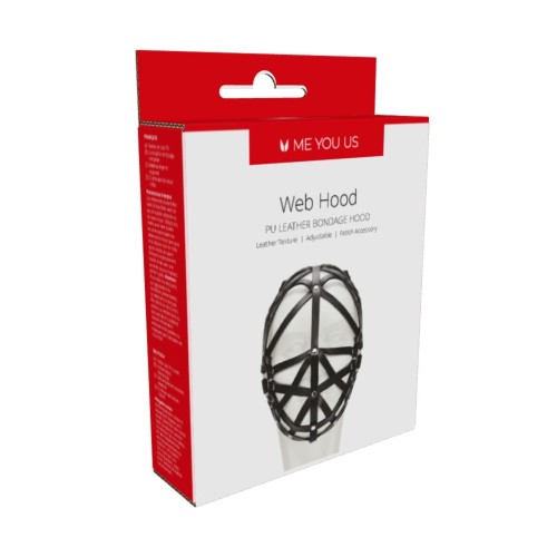 Kaptur Me You Us z pasków skórzanych