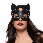 Dark Kitty czarna skórzana maska erotyczna