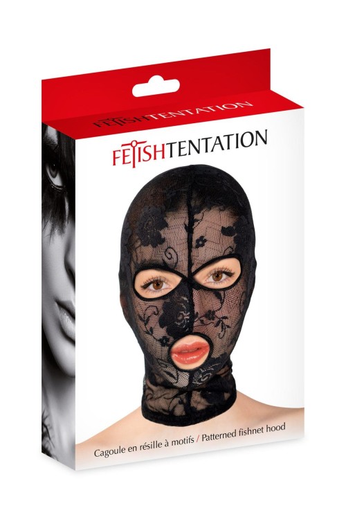 Maska koronkowa Tentation – czarna