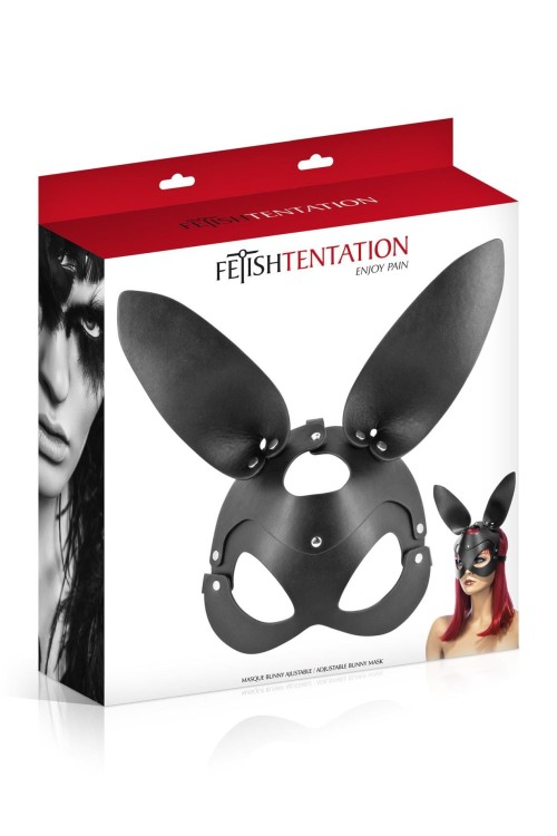 Bunny Mask – regulowana maska królicza z eko-skóry