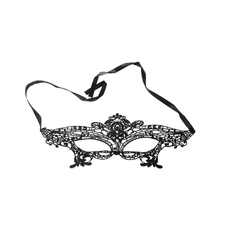 Noir Whisper elastyczna koronkowa maska erotyczna Moon Masquerade