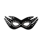 Crystal mask skórzana Wenecka maska z kryształkami