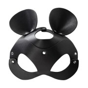 Minnie Mouse Mask –  czarna skórzana maska z regulacją