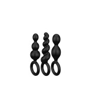 Satisfyer Booty Call – zestaw 3 silikonowych korków analnych o różnych strukturach