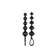 Satisfyer Love Beads Black – zestaw 2 progresywnych koralików analnych