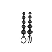 Satisfyer Love Beads Black – zestaw 2 progresywnych koralików analnych