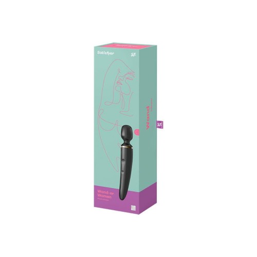 Satisfyer Wand-er Woman Black – Wibrator różdżka do masażu XXL