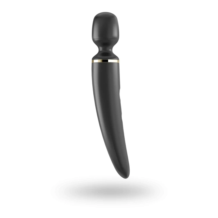 Satisfyer Wand-er Woman Black – Wibrator różdżka do masażu XXL