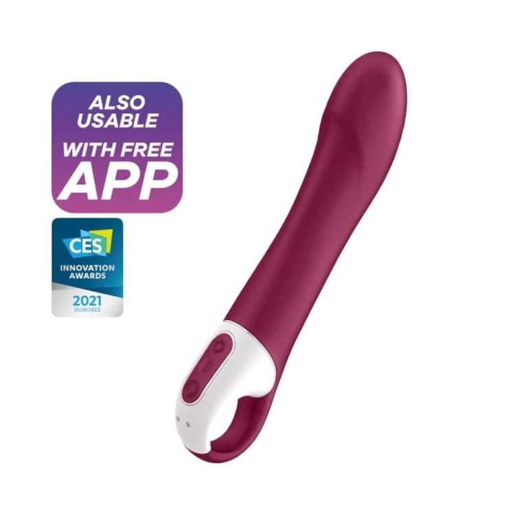 Satisfyer Big Heat – duży podgrzewany wibrator punktu G z aplikacją