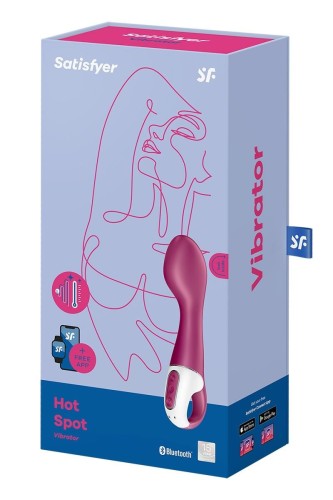 Satisfyer Hot Spot – podgrzewany wibrator punktu G z aplikacją