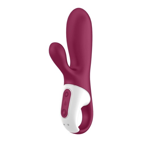 Satisfyer Hot Bunny – podgrzewany wibrator króliczek z aplikacją