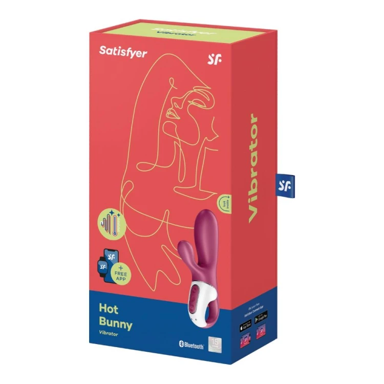 Satisfyer Hot Bunny – podgrzewany wibrator króliczek z aplikacją
