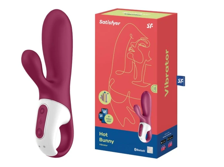 Satisfyer Hot Bunny – podgrzewany wibrator króliczek z aplikacją