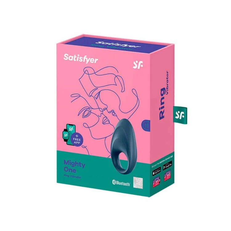 Satisfyer Mighty One Black – wibrujący pierścień erekcyjny