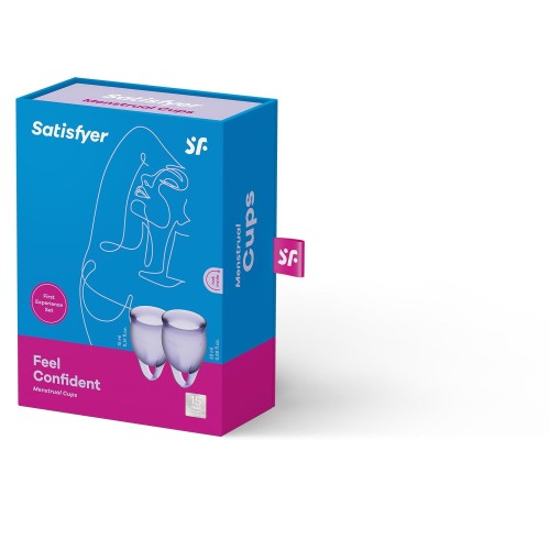Satisfyer Feel Confident Lila – zestaw 2 miękkich kubeczków menstruacyjnych